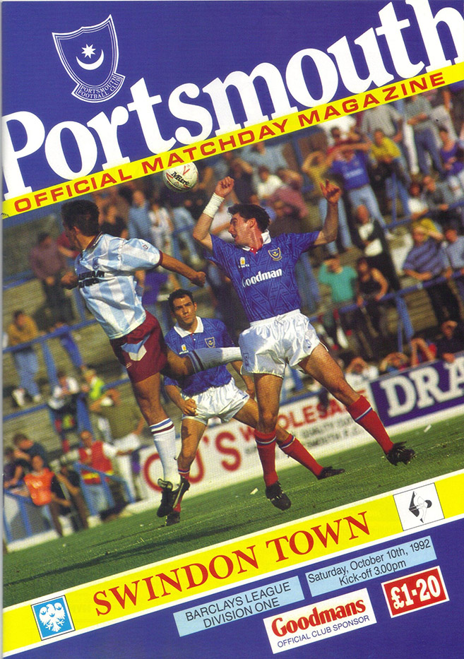 <b>Saturday, October 10, 1992</b><br />vs. Portsmouth (Away)